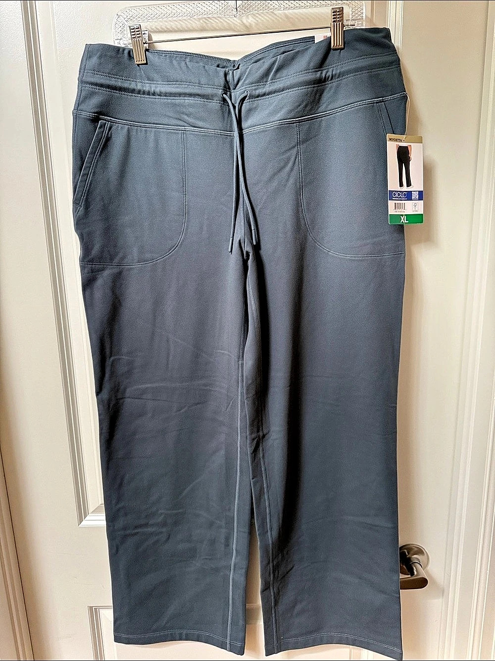 MOTHER High-Rise Straight Leg Pant Gray XL NWT